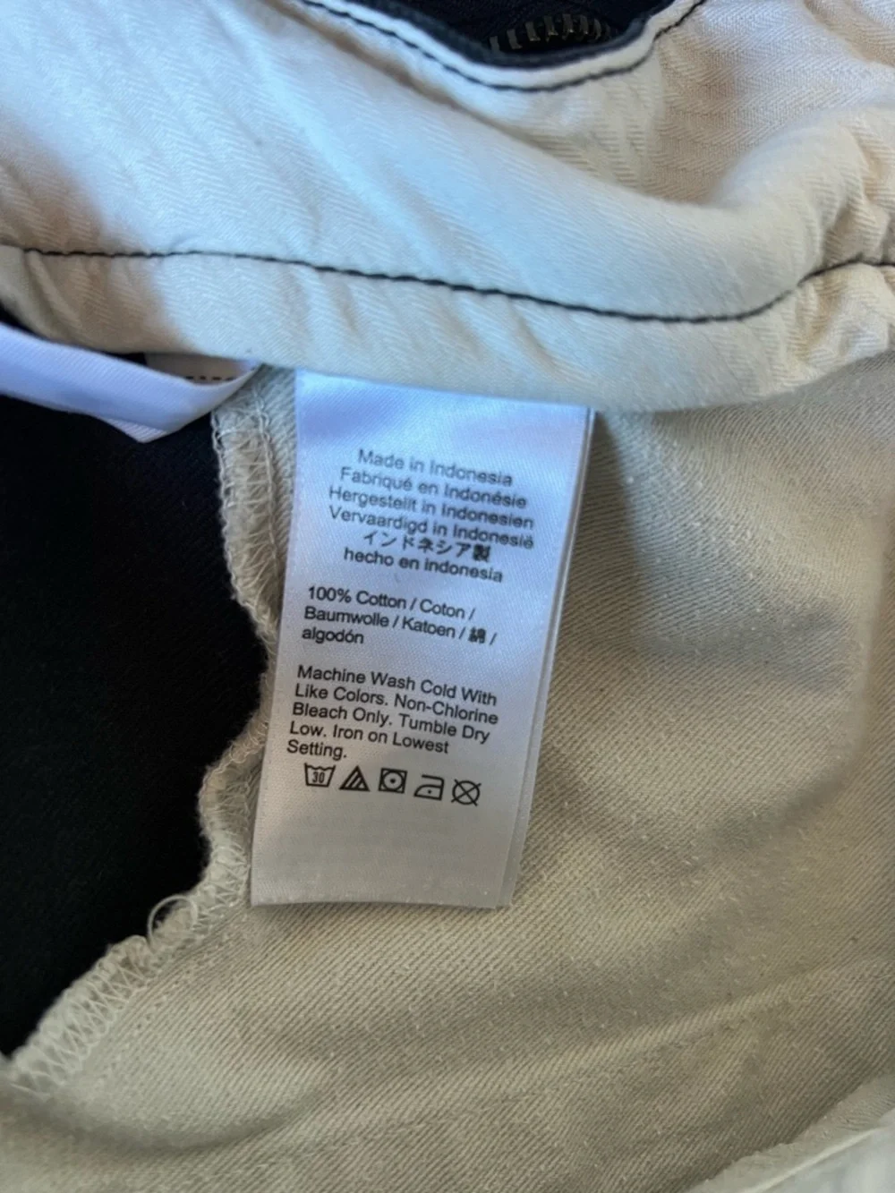 J. Crew Oarsman Broken-In Straight Chino Pants Mens 35x32 Black Twill Casual